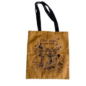 Tokyo Disney Resort Where Dreams Come True reusable cloth tote bag 15 x 14 inch